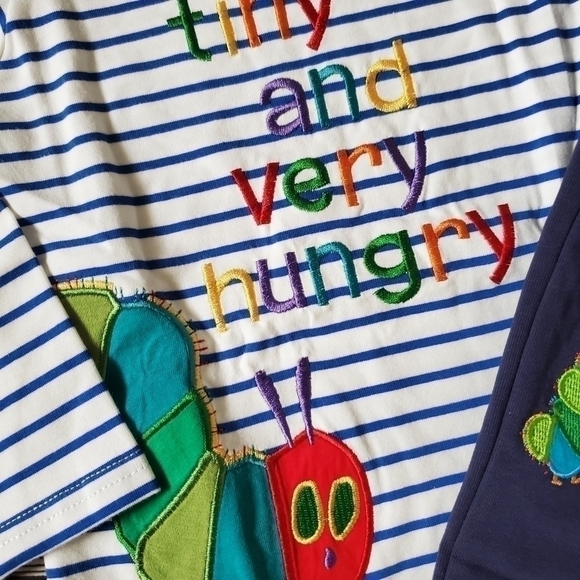 Eric Carle The Very Hungry Caterpillar Embroidered Top and Pants Set - Picture 4 of 10